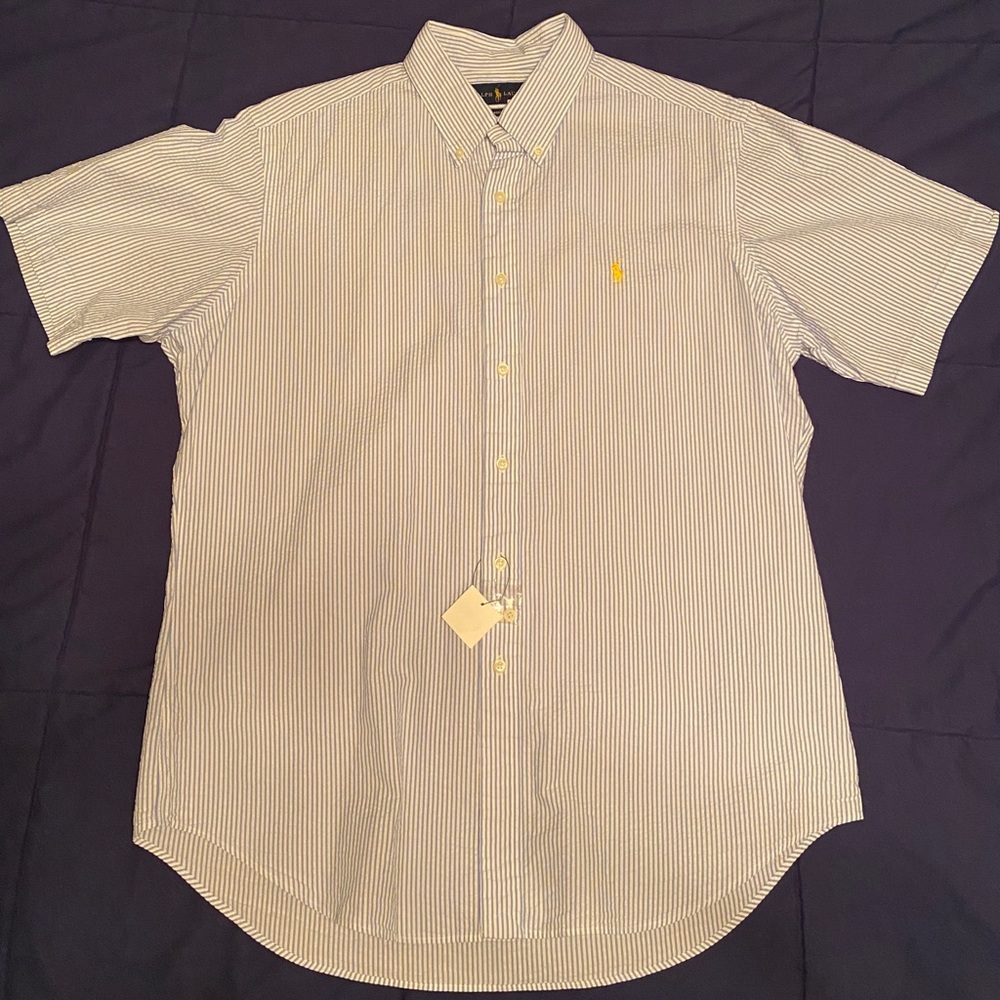 Polo Seersucker Short sleeve button down